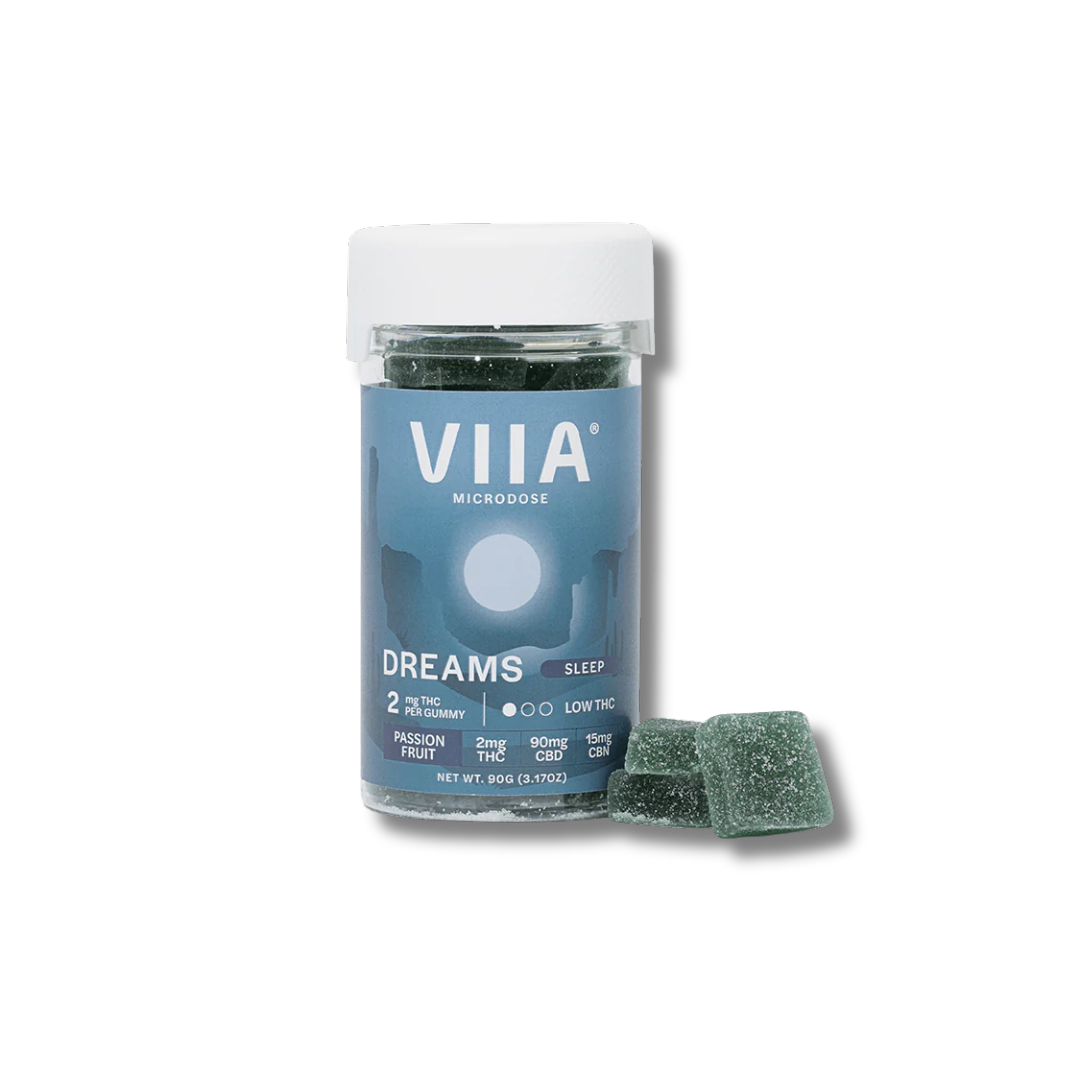 VIIA | Microdose DREAMS | CBD - THC - CBN | 2mg | Passion Fruit | 20ct